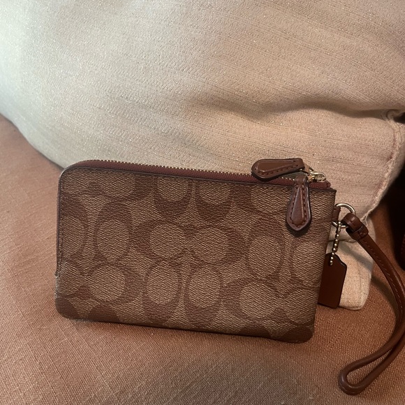 COACH large wristlet DOUBLE ZIP WALLET - Picture 6 of 13